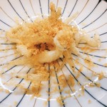 京はし なが尾 - 白魚の天ぷらにカラスミを