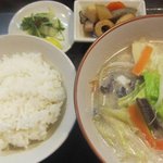 とり雅 - ちゃんぽん定食４５０円