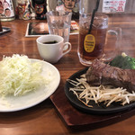 筋肉食堂 - 牛ヒレ肉ステーキ１５０ｇＣセット￥２０００