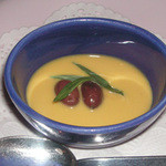 ラ・ベカス - かぼちゃとたまねぎソースの蒸し物