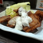 つかふき屋 - 地鶏もも唐揚げ サワークリーム掛け