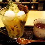 ダルマ園 - 抹茶パフェはさすが日本茶専門店で美味！