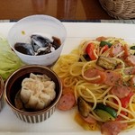 南蛮屋Cafe - 本日のパスタ（ペッパーレモン）¥980
メニューに写っていたスープが無いんですけど⁉️