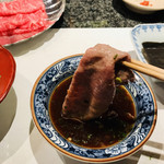 久壷庵 - 1枚目はポン酢でいただきました❤️