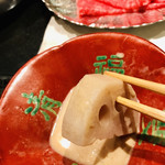 久壷庵 - 蓮根も粘りがあって美味しい！！