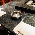 久壷庵 - 本日はカウンター席でのしゃぶしゃぶ♡