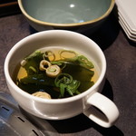 Toukyou Yakiniku Heijouen - 石焼ビビンバに付くスープ