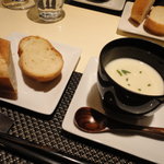 アカリ - 九条ねぎのスープとパン