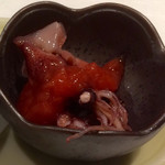 鮎知 - ホタルイカの梅肉和え