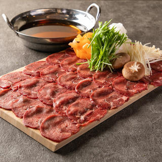 Our popular Cow tongue shabu shabu!