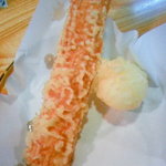 手造りうどん 楽々 - ちく玉天（250円）