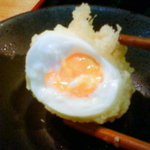 手造りうどん 楽々 - ちく玉天（250円）