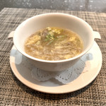 Rashansen - 2019年2月♦︎土日限定 輪コース♦︎フカヒレと牛ミンチと香菜、黄ニラのとろみスープ