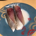 廻転寿司弁慶 新潟ピア万代店 - 〆鯖の握り