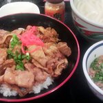 小丸新茶屋 - 生姜焼き丼セット