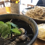 山横沢 - イチオシのいかすみ汁つけそば