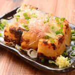 Homemade green onion deep-fried tofu