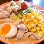 味噌肉そば780円＋コーン追加（会員無料）＋麺大盛り（無料）