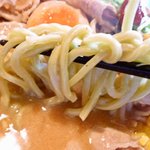麺屋 むげん - 海草麺（普通に美味しい麺です。海草の風味はしません。ほんの少し気持ち程度？）