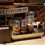 熔岩焼1ポンドステーキと手ごねハンバーグ ステーキステーキ - 