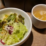 熔岩焼1ポンドステーキと手ごねハンバーグ ステーキステーキ - 