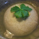 うずら家 - そばがきアップ