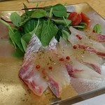 四季彩菜 地酒地魚料理 三十飛 - 「海鮮カルパッチョ」カンパチ❗