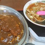 レストラン大和 - カツカレー・ラーメンセット1,200円(税込)