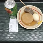 はなまるうどん - 2019/3再訪 はなまるうどん 水戸エクセル店 おでん \270(税別) チューハイ \180(税別) 2軒目はニューもっさんへ