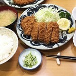 看貫場 - A定食（とんかつ+刺身）