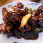 中国料理の鉄人 - 酢豚の黒酢風…880円（2011年9月）