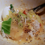 アジトイズム - カルボナーら（850円）＋〆のリゾット（200円）
      