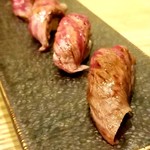 和呑旬 通木 - 仙台牛炙り寿司（人数分増）