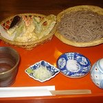 たかや - 天ぷらそば大盛(1,600円)