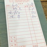 生記山西刀削麵 - 注文票