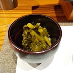 鮨匠 のむら - 口直しのわさび菜