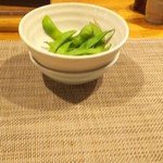 Yakiton Ya Kuuton - 食べかけじゃｱﾘﾏｾﾝﾖ お通しの枝豆    少なっ   