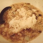 らーめん 潤 - 背脂中華そば醤油(ﾐﾆﾗｰﾒﾝ)；〆は矢ッ張り"飯ダンク"っしょ！(^^♪～ @2019/03/20