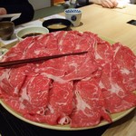 104089250 - 【かにと黒毛牛しゃぶコース】しゃぶしゃぶ肉（黒毛牛肉）