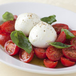 Buffalo mozzarella cheese, cherry tomato caprese