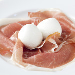 Prosciutto and buffalo mozzarella cheese