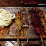 婆娑羅 - ぼんじり、ズリ、肝、皮