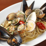 Linguine with today's fresh shellfish