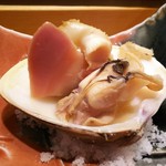 築地寿司清 - 蛤を、焼きで。