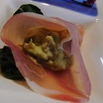 清澄の里 粟 - ４粟　料理１品目アボガドと生春巻き