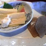 清澄の里 粟 - 4粟　料理　湯葉　こんにゃく