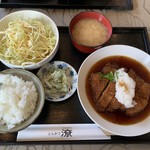 とんかつ 潦 - 揚げ出しヘレカツ定食（ごはん小）