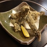 海鮮料理 吾作どん  - H.31.1.24.夜 くえ皮せんべい 380円税別