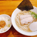 らーめん 空王士 - ミンチ飯、無化調塩ラーメン