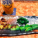 伊勢角屋麦酒 - 葉付き玉ネギ味噌焼き(税別\580)